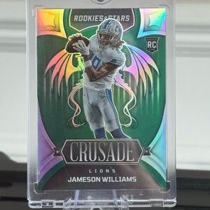 🔥 2022 Panini 3/5 Rookies & Stars Jameson Williams Crusade Rookie. Detroit Lions